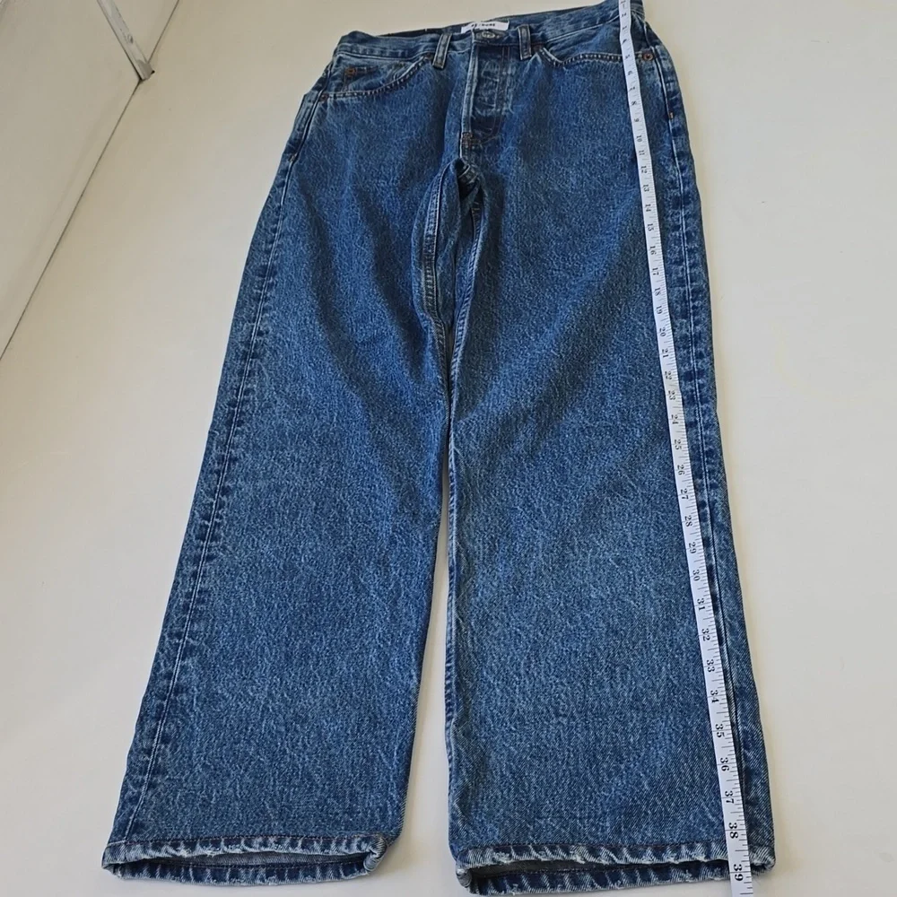 Re/Done Deep Blue Straight Jeans